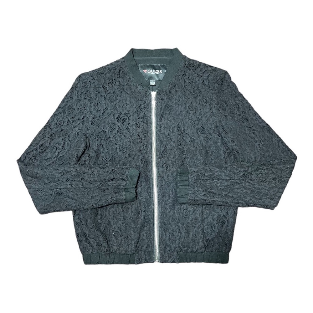 Guess Lace Bomber Jacket Black S